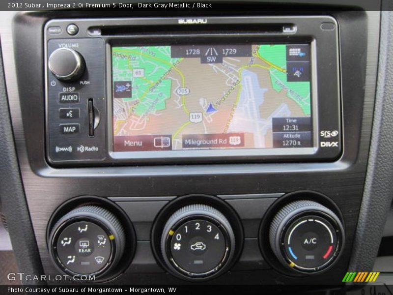 Navigation of 2012 Impreza 2.0i Premium 5 Door