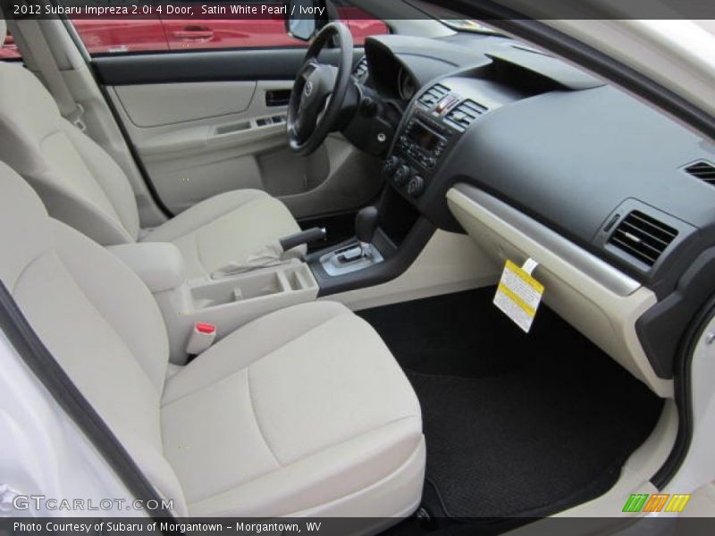 Satin White Pearl / Ivory 2012 Subaru Impreza 2.0i 4 Door