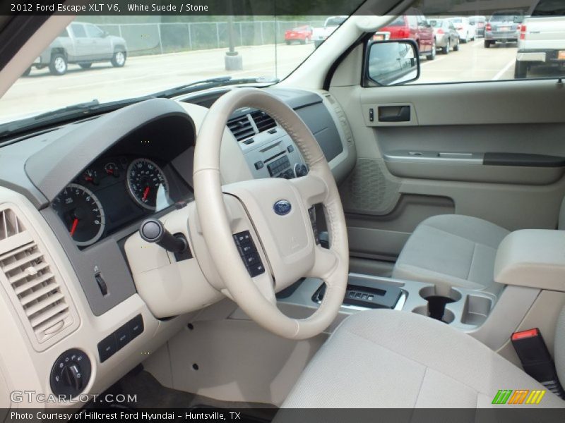 White Suede / Stone 2012 Ford Escape XLT V6