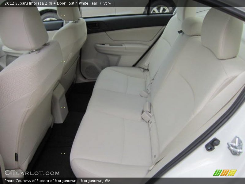 Satin White Pearl / Ivory 2012 Subaru Impreza 2.0i 4 Door