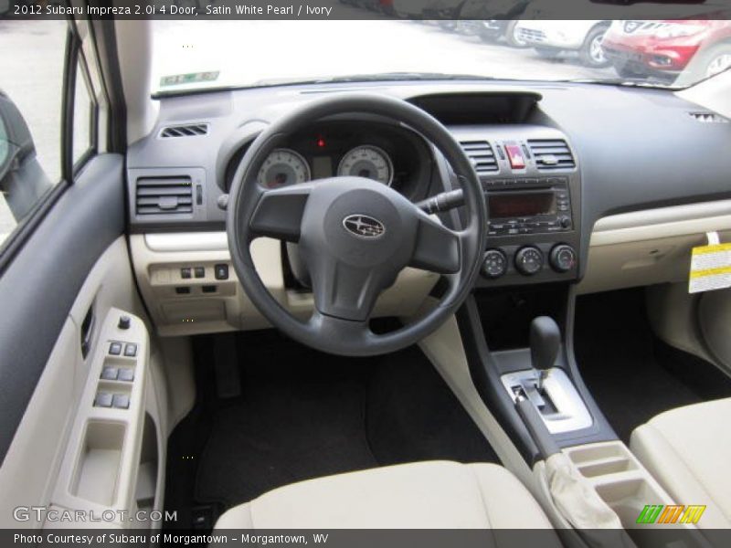 Satin White Pearl / Ivory 2012 Subaru Impreza 2.0i 4 Door