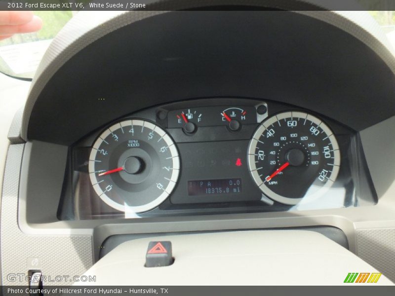 White Suede / Stone 2012 Ford Escape XLT V6