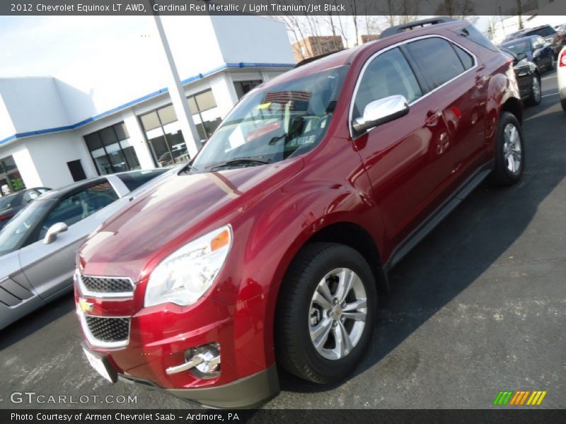 Cardinal Red Metallic / Light Titanium/Jet Black 2012 Chevrolet Equinox LT AWD