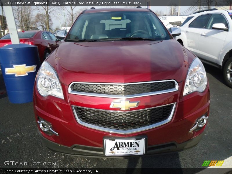 Cardinal Red Metallic / Light Titanium/Jet Black 2012 Chevrolet Equinox LT AWD