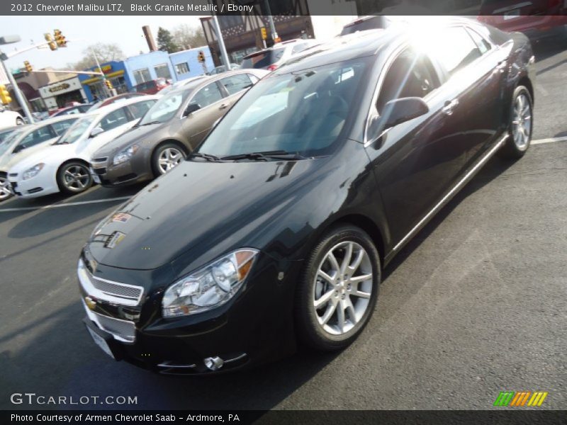 Black Granite Metallic / Ebony 2012 Chevrolet Malibu LTZ