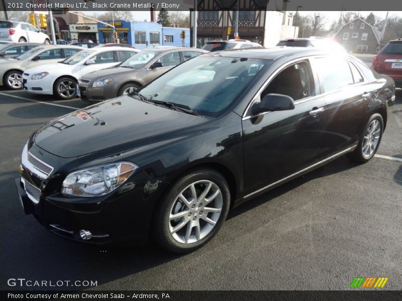 Black Granite Metallic / Ebony 2012 Chevrolet Malibu LTZ