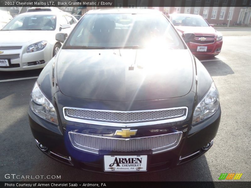 Black Granite Metallic / Ebony 2012 Chevrolet Malibu LTZ