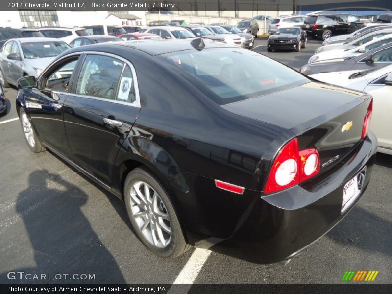 Black Granite Metallic / Ebony 2012 Chevrolet Malibu LTZ