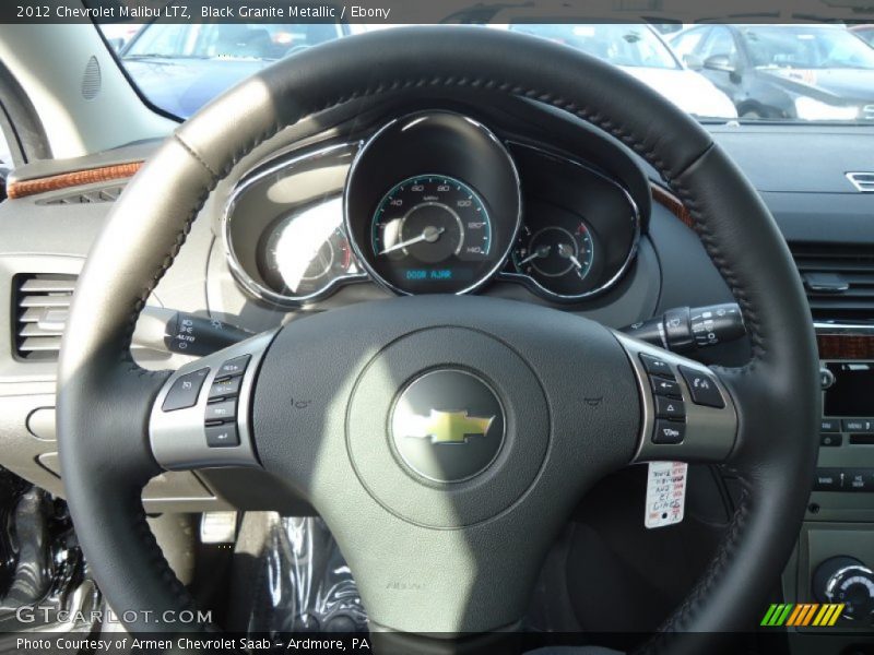 Black Granite Metallic / Ebony 2012 Chevrolet Malibu LTZ