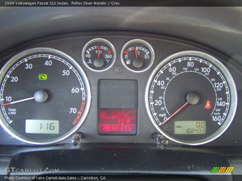 Reflex Silver Metallic / Grey 2004 Volkswagen Passat GLS Sedan