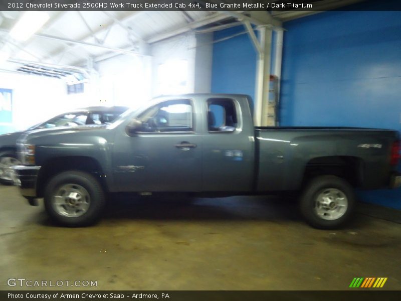Blue Granite Metallic / Dark Titanium 2012 Chevrolet Silverado 2500HD Work Truck Extended Cab 4x4