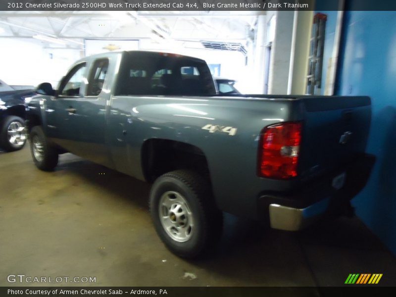 Blue Granite Metallic / Dark Titanium 2012 Chevrolet Silverado 2500HD Work Truck Extended Cab 4x4