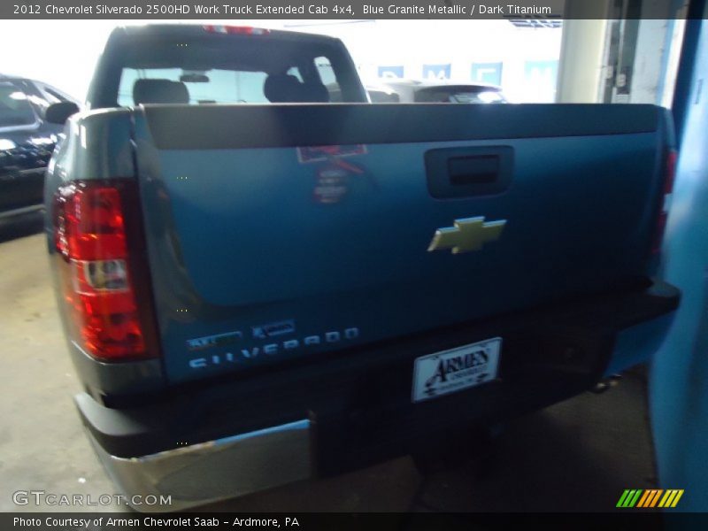 Blue Granite Metallic / Dark Titanium 2012 Chevrolet Silverado 2500HD Work Truck Extended Cab 4x4