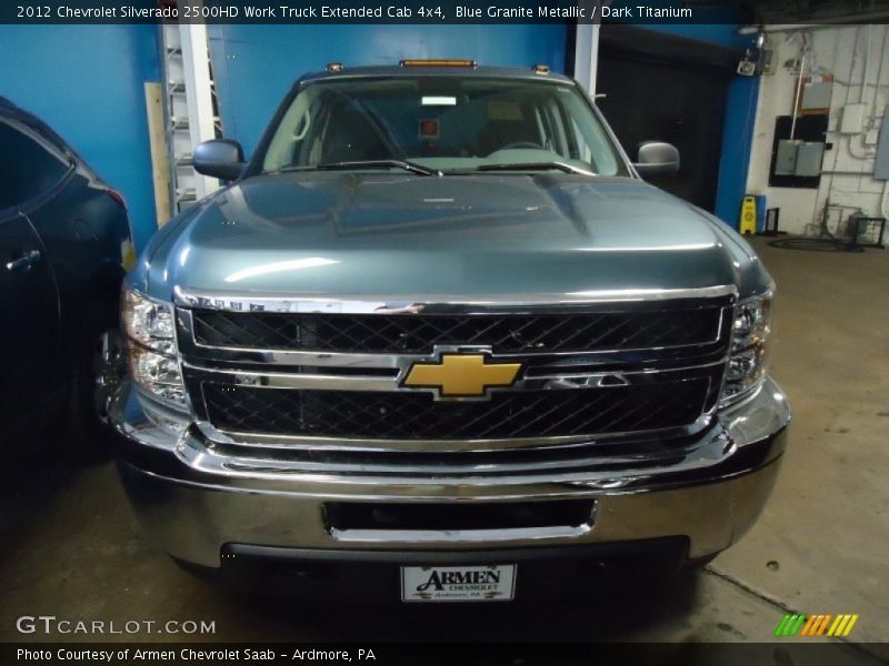 Blue Granite Metallic / Dark Titanium 2012 Chevrolet Silverado 2500HD Work Truck Extended Cab 4x4