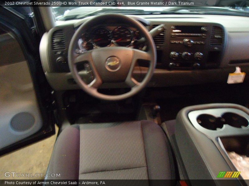 Blue Granite Metallic / Dark Titanium 2012 Chevrolet Silverado 2500HD Work Truck Extended Cab 4x4