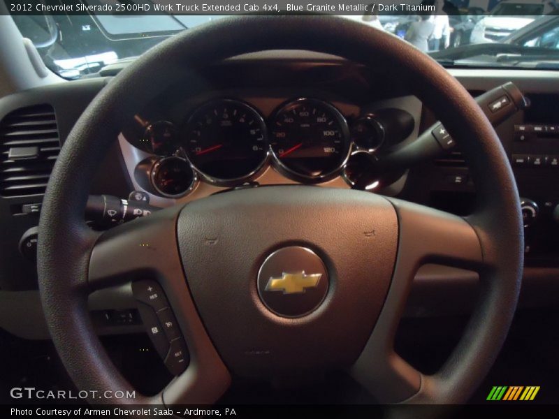 Blue Granite Metallic / Dark Titanium 2012 Chevrolet Silverado 2500HD Work Truck Extended Cab 4x4