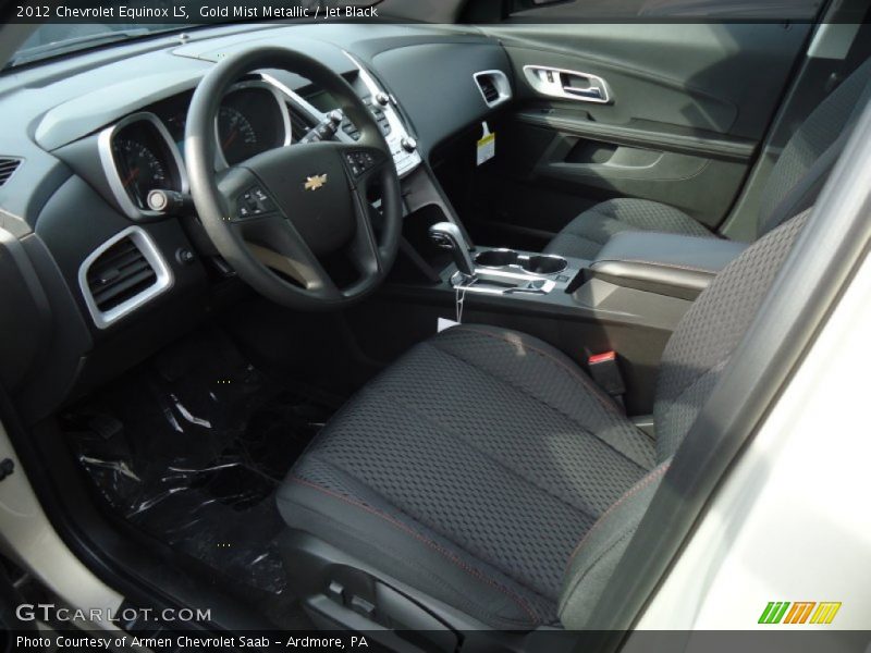 Gold Mist Metallic / Jet Black 2012 Chevrolet Equinox LS