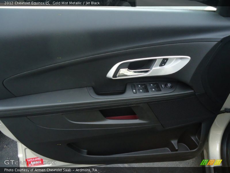 Gold Mist Metallic / Jet Black 2012 Chevrolet Equinox LS