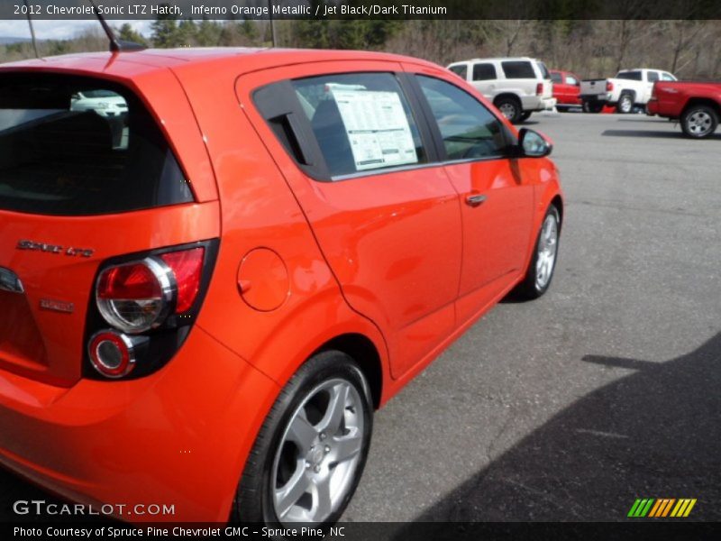 Inferno Orange Metallic / Jet Black/Dark Titanium 2012 Chevrolet Sonic LTZ Hatch