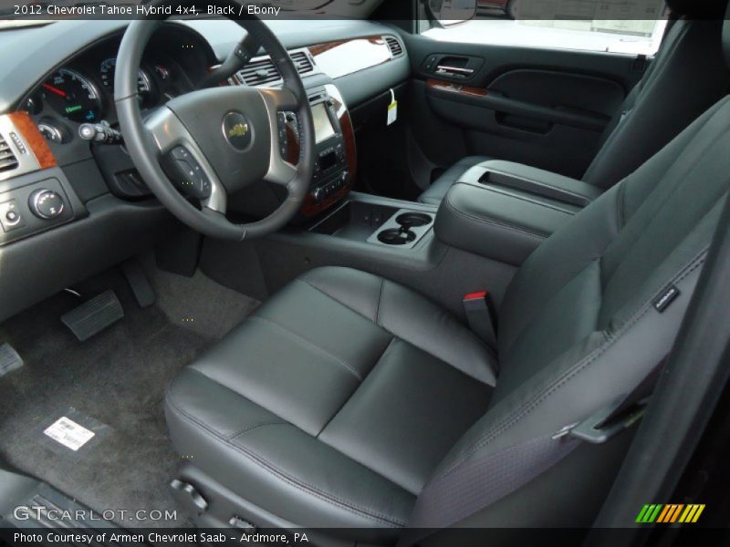  2012 Tahoe Hybrid 4x4 Ebony Interior