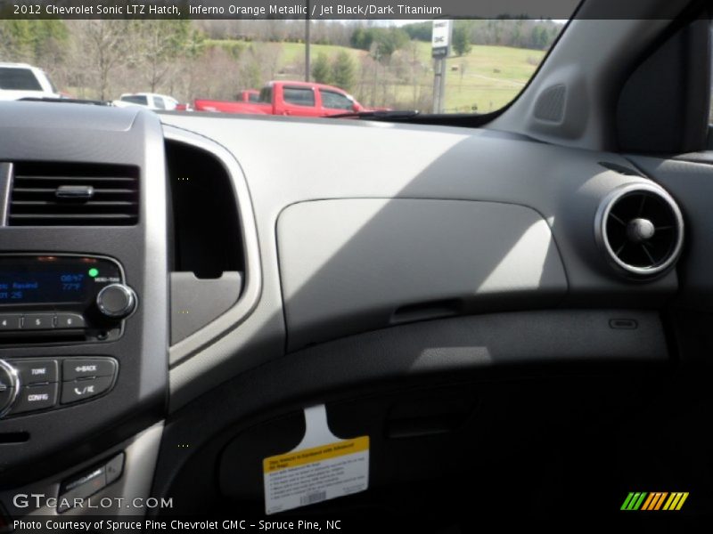 Inferno Orange Metallic / Jet Black/Dark Titanium 2012 Chevrolet Sonic LTZ Hatch
