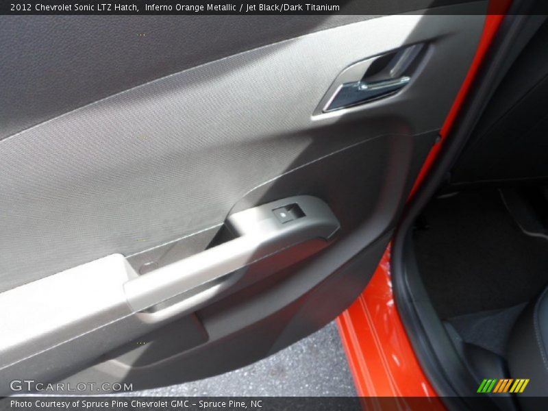 Inferno Orange Metallic / Jet Black/Dark Titanium 2012 Chevrolet Sonic LTZ Hatch