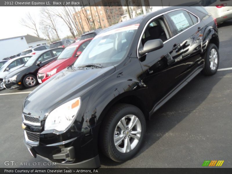 Black / Jet Black 2012 Chevrolet Equinox LS