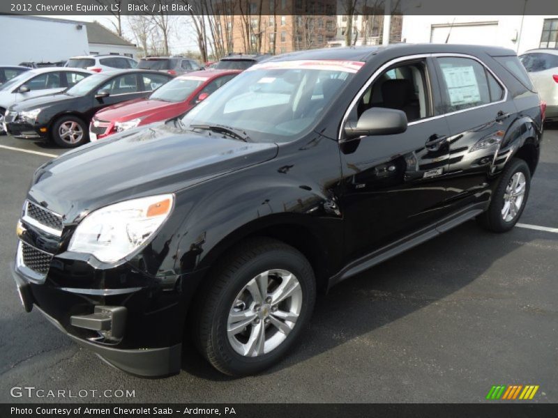 Black / Jet Black 2012 Chevrolet Equinox LS