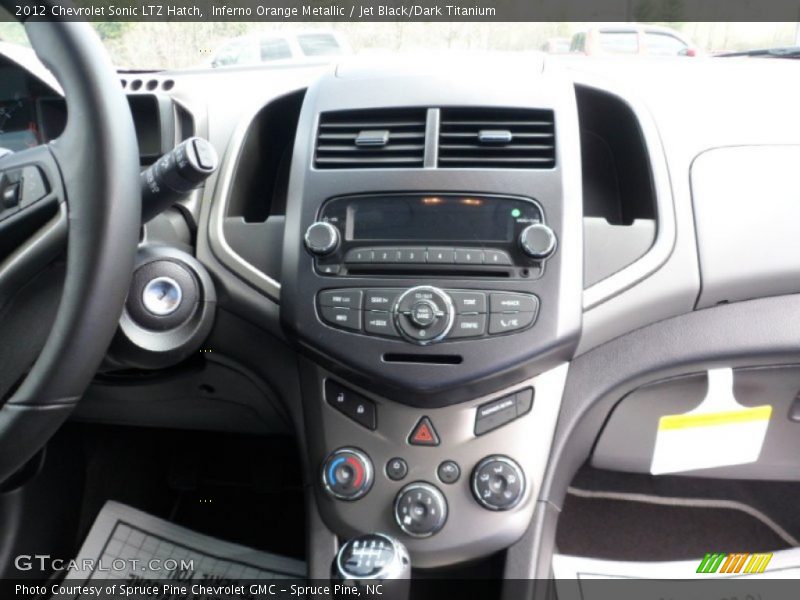 Inferno Orange Metallic / Jet Black/Dark Titanium 2012 Chevrolet Sonic LTZ Hatch