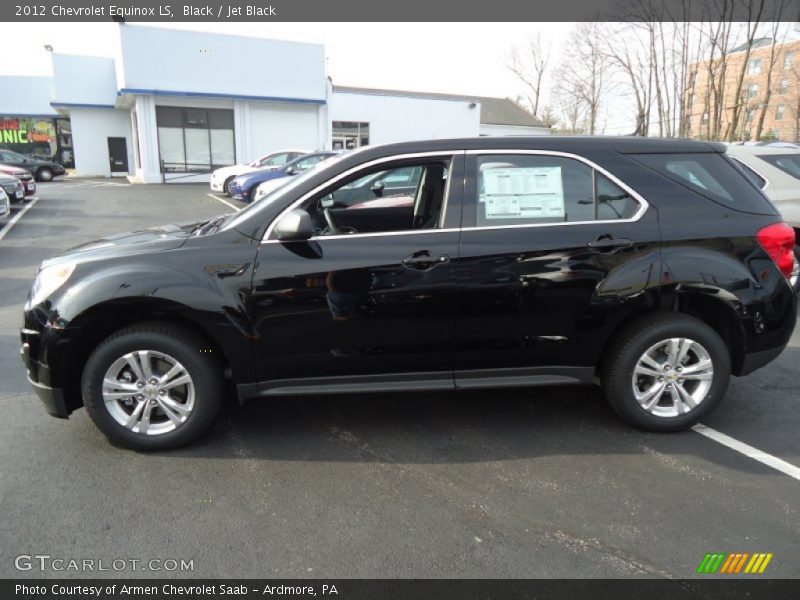 Black / Jet Black 2012 Chevrolet Equinox LS
