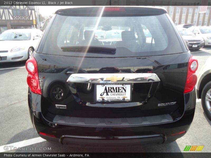 Black / Jet Black 2012 Chevrolet Equinox LS