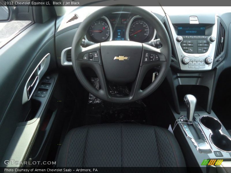 Black / Jet Black 2012 Chevrolet Equinox LS