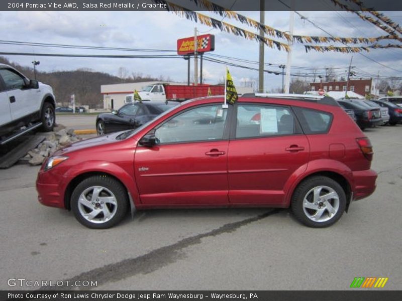 Salsa Red Metallic / Graphite 2004 Pontiac Vibe AWD