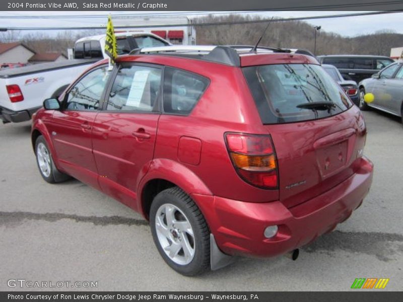 Salsa Red Metallic / Graphite 2004 Pontiac Vibe AWD