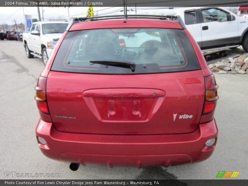 Salsa Red Metallic / Graphite 2004 Pontiac Vibe AWD