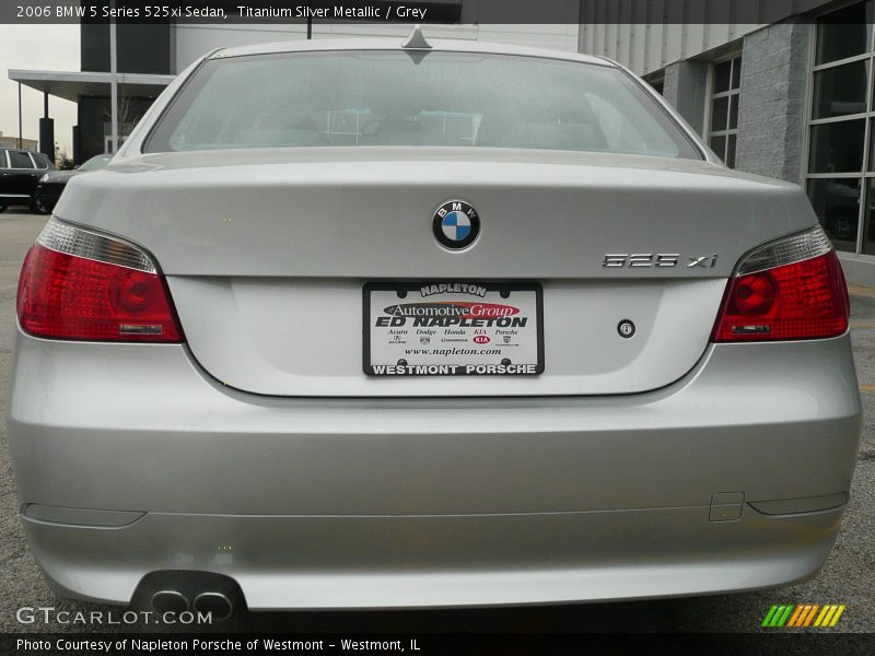 Titanium Silver Metallic / Grey 2006 BMW 5 Series 525xi Sedan