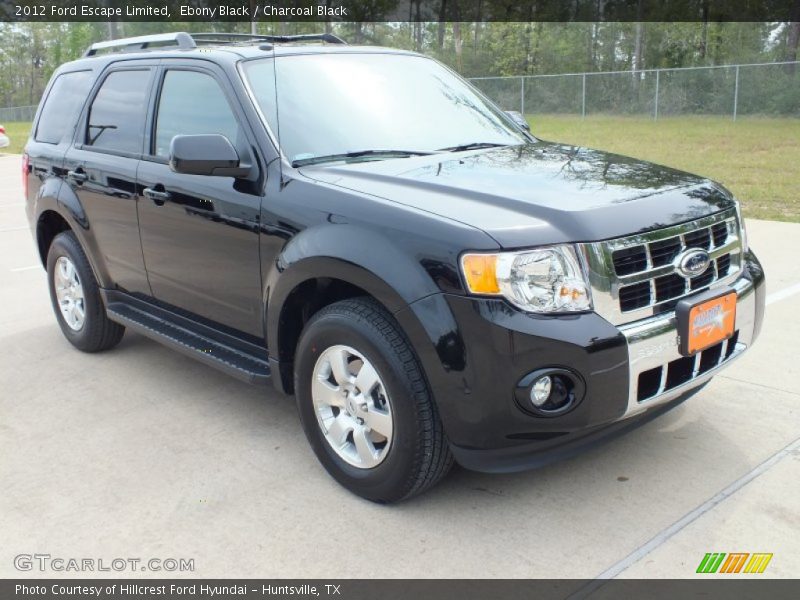 Ebony Black / Charcoal Black 2012 Ford Escape Limited