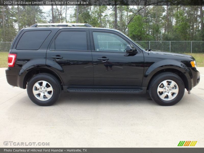Ebony Black / Charcoal Black 2012 Ford Escape Limited