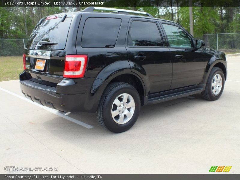 Ebony Black / Charcoal Black 2012 Ford Escape Limited