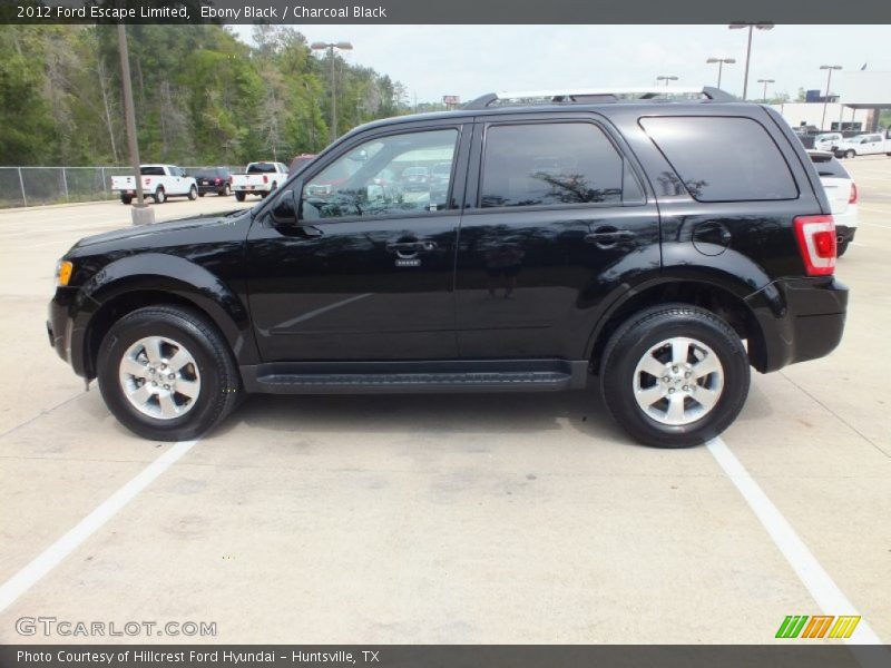 Ebony Black / Charcoal Black 2012 Ford Escape Limited