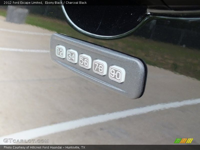 Ebony Black / Charcoal Black 2012 Ford Escape Limited