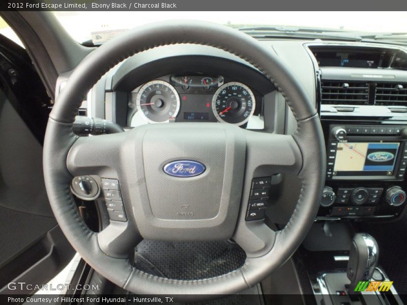 Ebony Black / Charcoal Black 2012 Ford Escape Limited