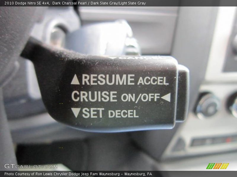 Dark Charcoal Pearl / Dark Slate Gray/Light Slate Gray 2010 Dodge Nitro SE 4x4