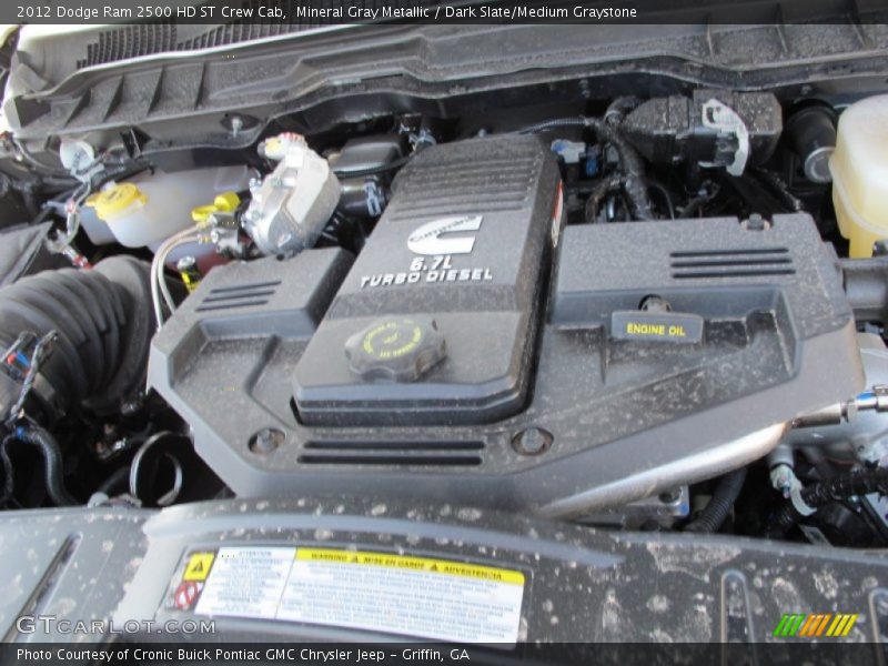  2012 Ram 2500 HD ST Crew Cab Engine - 6.7 Liter OHV 24-Valve Cummins VGT Turbo-Diesel Inline 6 Cylinder