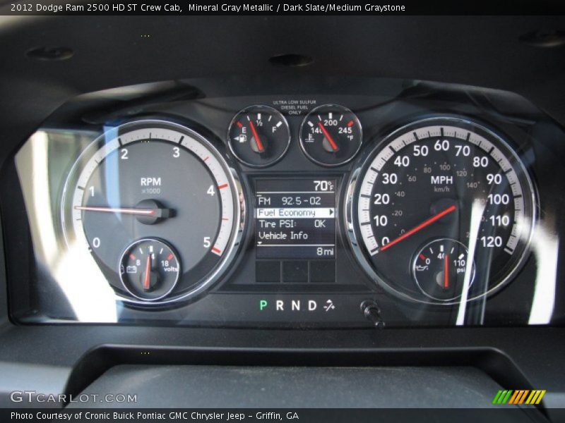 Mineral Gray Metallic / Dark Slate/Medium Graystone 2012 Dodge Ram 2500 HD ST Crew Cab
