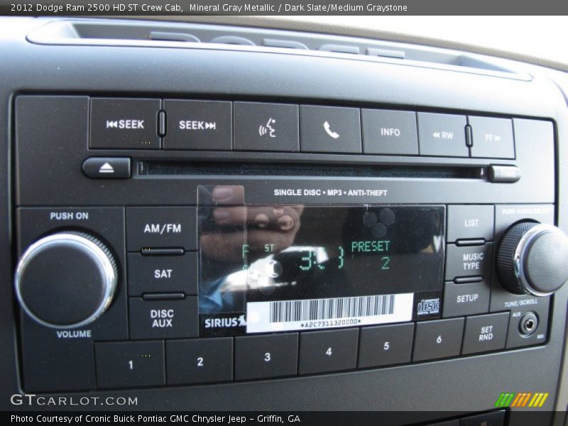 Controls of 2012 Ram 2500 HD ST Crew Cab