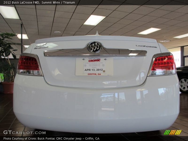 Summit White / Titanium 2012 Buick LaCrosse FWD