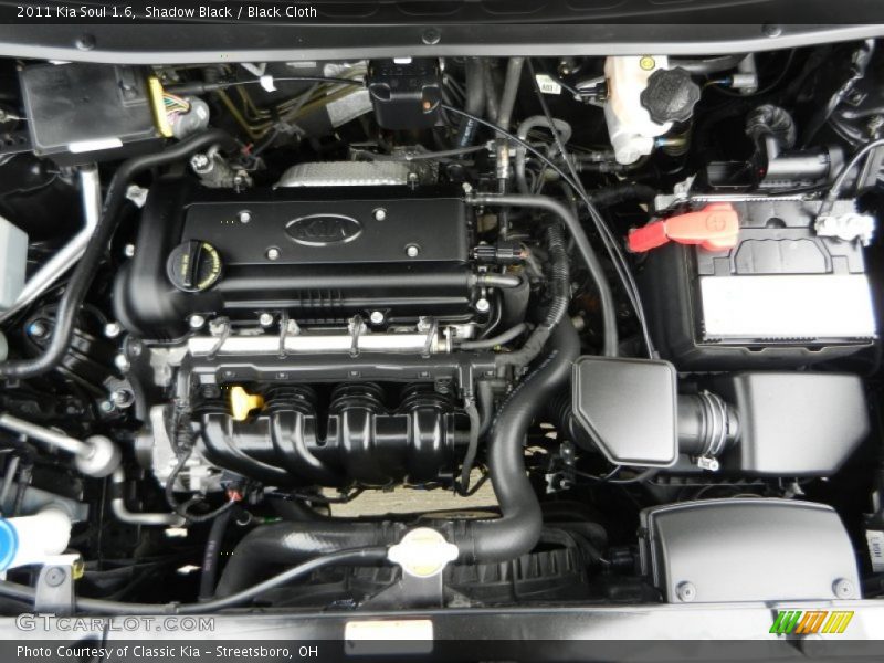  2011 Soul 1.6 Engine - 1.6 Liter DOHC 16-Valve CVVT 4 Cylinder