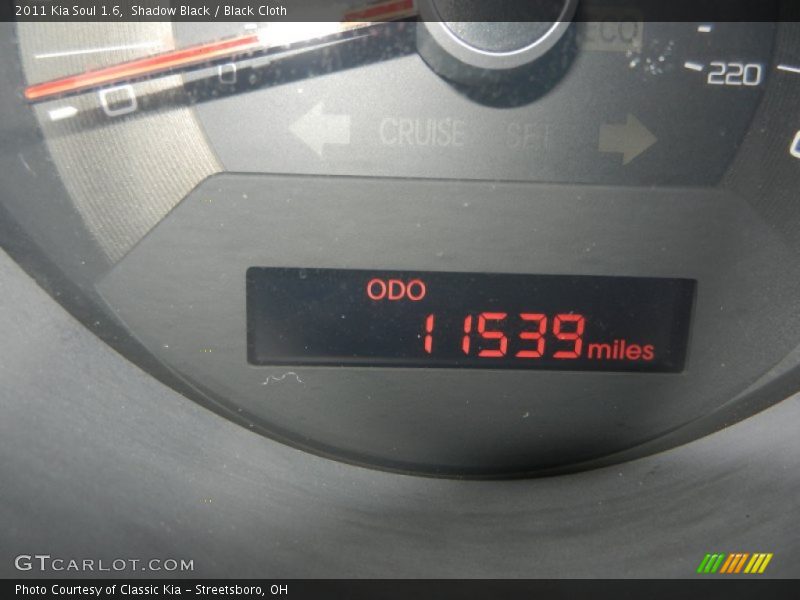 Shadow Black / Black Cloth 2011 Kia Soul 1.6