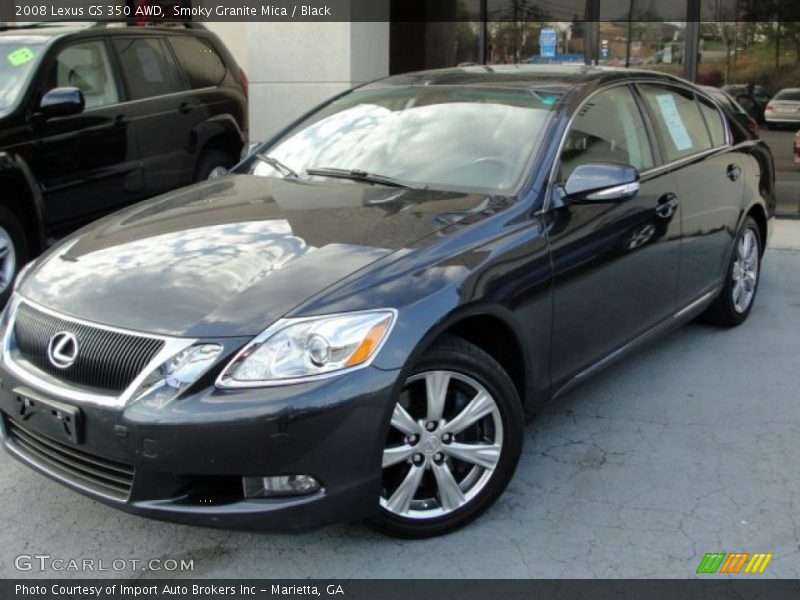 Smoky Granite Mica / Black 2008 Lexus GS 350 AWD